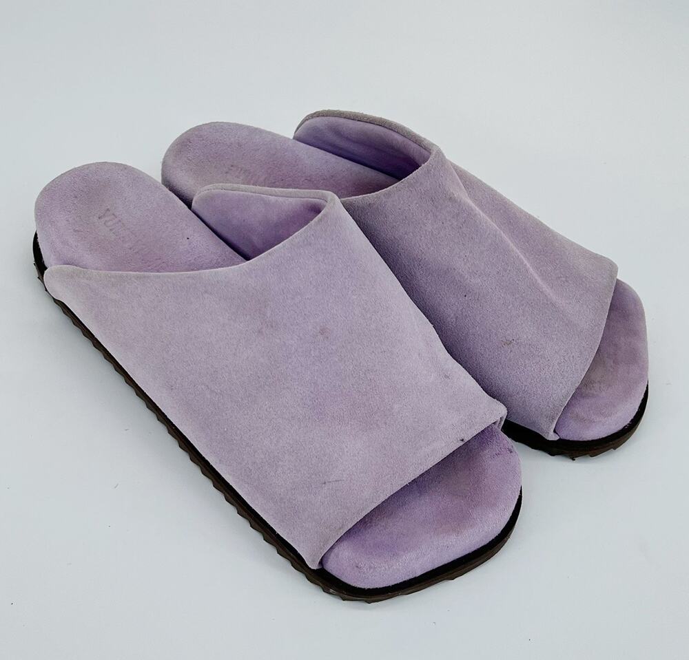 Yume Yume Finn Slides Lilac Purple Suede Sandals EU 42 Men’s 9 Designer